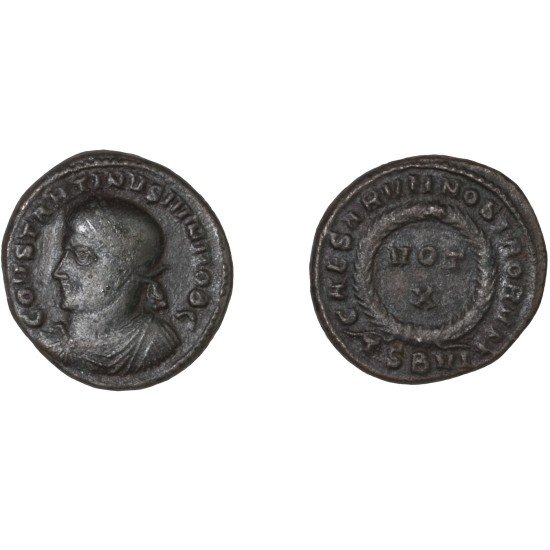 Moneda Imperio Romano Centenional Constantino II 324 d.C.