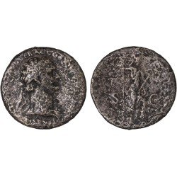 Moneda Imperio Romano As Domiciano 90-91 d.C.