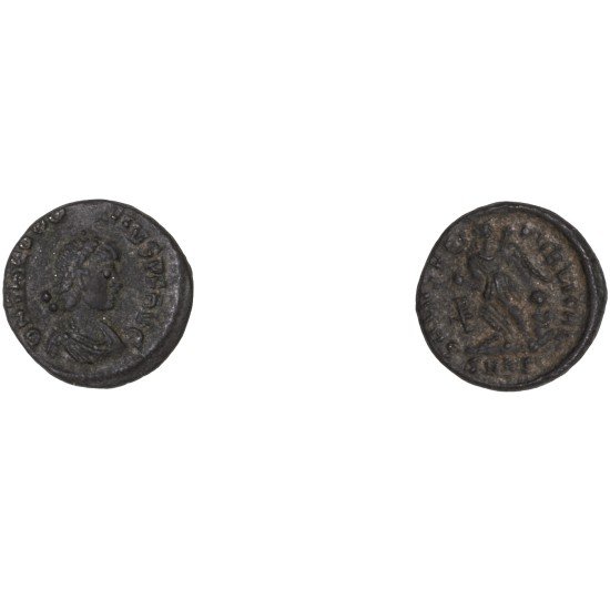 Moneda Imperio Romano Nummus Teodosio I 388-395 d.C.