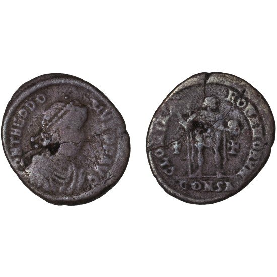 Moneda Imperio Romano Decargiro Teodosio I 393-395 d.C. Moneda Imperio Romano Decargiro Teodosio I 393-395 d.C.