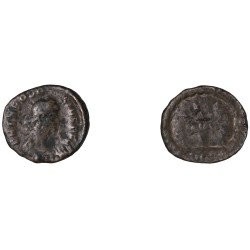Moneda Imperio Romano ¼ de maiorina Teodosio I 379-383 d.C.
