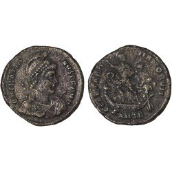 Moneda Imperio Romano Maiorina Graciano 383 d.C.