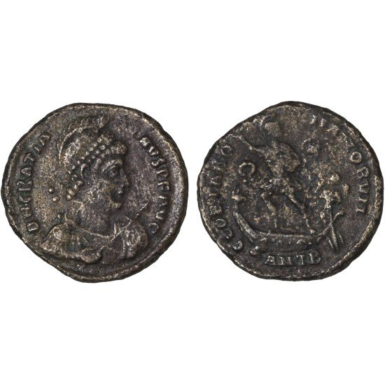 Moneda Imperio Romano Maiorina Graciano 383 d.C. Moneda Imperio Romano Maiorina Graciano 383 d.C.