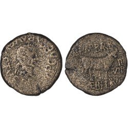 Moneda Imperio Romano As provincial Augusto 2 a.C. – 14 d.C. Moneda Imperio Romano As provincial Augusto 2 a.C. – 14 d.C.