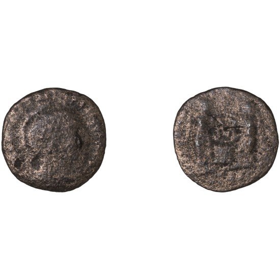 Moneda Imperio Romano Centenional imitativo después de 318 d.C. Moneda Imperio Romano Centenional imitativo después de 318 d.C.