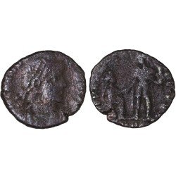 Moneda Imperio Romano Maiorina Teodosio I 379-383 d.C.