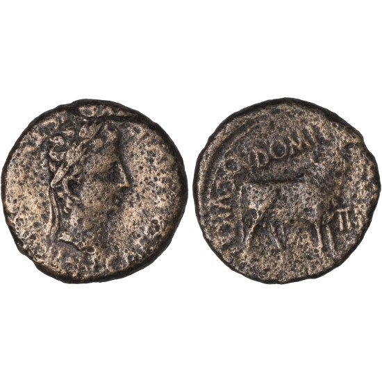 Moneda Imperio Romano As provincial Augusto 5-3 a.C. Moneda Imperio Romano As provincial Augusto 5-3 a.C.