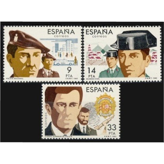 España Spain 2692/94 1983 Cuerpos de Seguridad del Estado MNH España Spain 2692/94 1983 Cuerpos de Seguridad del Estado MNH
