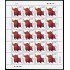 China 4597 2009 Año lunar del Buey Hoja de 20 valores MNH