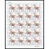 China 5102 2014 Año lunar del Caballo Hoja de 20 valores MNH