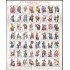 China 3689/44 1999 50 aniv. de la República Popular de China Trajes tradicionales de 56 etnias MNH