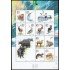 China 3875/84 2001 Fauna protegida (II) Hoja con la serie completa MNH