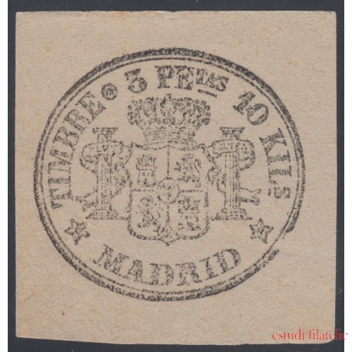 España Spain Timbres de Periódicos P.17 1871 Raro