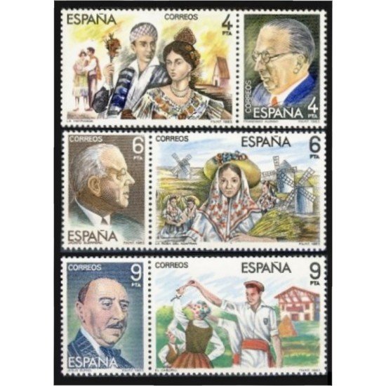 España Spain 2697/02 1983 Maestros de la Zarzuela MNH España Spain 2697/02 1983 Maestros de la Zarzuela MNH