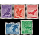 Liechtenstein A 9/13 1934/36 Águila Real MH Liechtenstein A 9/13 1934/36 Águila Real MH