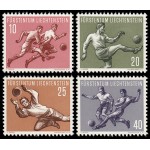 Liechtenstein 284/87 1954 1ª Serie deportiva Fútbol MNH