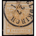 Österreich Austria 1 1850 Sello Postal Imperial y Real Usado Österreich Austria 1 1850 Sello Postal Imperial y Real Usado