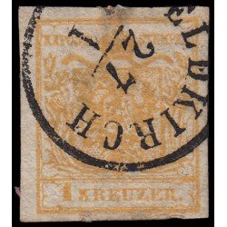 Österreich Austria 1 1850 Sello Postal Imperial y Real Usado Österreich Austria 1 1850 Sello Postal Imperial y Real Usado