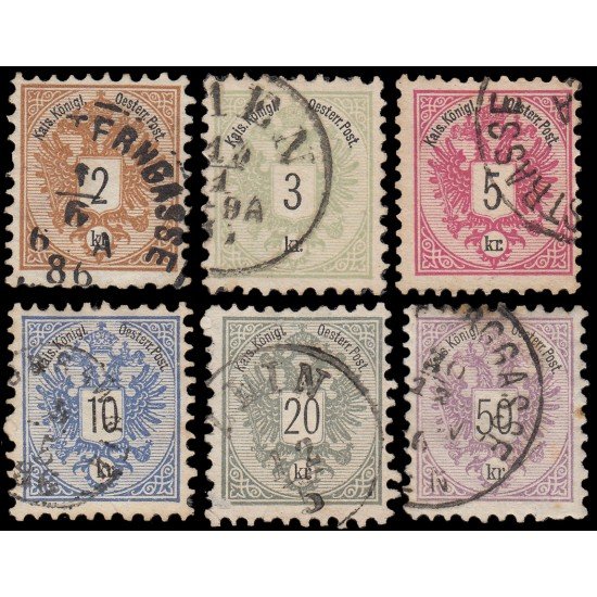 Österreich Austria 40/45 1883 Cifra en negro Usados Österreich Austria 40/45 1883 Cifra en negro Usados
