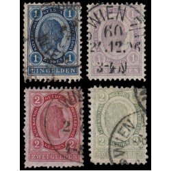 Österreich Austria 57/60 1890-96 Valor en Gulden Cifras en blanco Usados