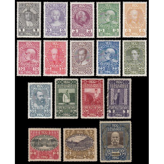 Österreich Austria 119/35 1910 80 aniv. de Francisco José I MH Österreich Austria 119/35 1910 80 aniv. de Francisco José I MH
