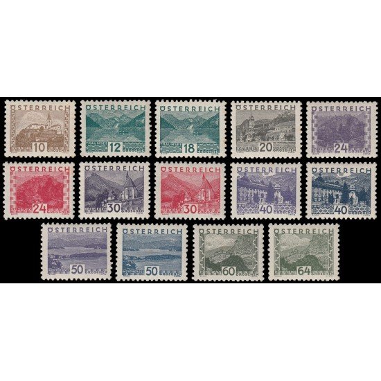 Österreich Austria 405/18 1932 Paisajes MH Österreich Austria 405/18 1932 Paisajes MH