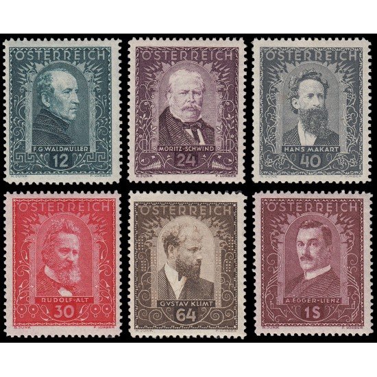 Österreich Austria 420/25 1932 Pintores MH Österreich Austria 420/25 1932 Pintores MH