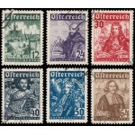 Österreich Austria 431/36 1933 Día de los católicos Usados Österreich Austria 431/36 1933 Día de los católicos Usados