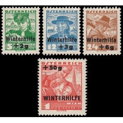 Österreich Austria 467/70 1935 Alivio de invierno Vestidos regionales MH