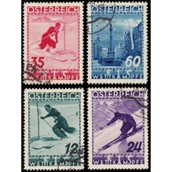 Österreich Austria 477/80 1936 Campeonato del mundo de Esquí en Innsbruck Usados