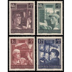 Österreich Austria 794/97 1951 En favor de la reconstrucción MNH Österreich Austria 794/97 1951 En favor de la reconstrucción MNH