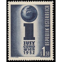 Österreich Austria 814 1952 Reunión de la IUSY -jóvenes socialistas- MNH Österreich Austria 814 1952 Reunión de la IUSY -jóvenes socialistas- MNH