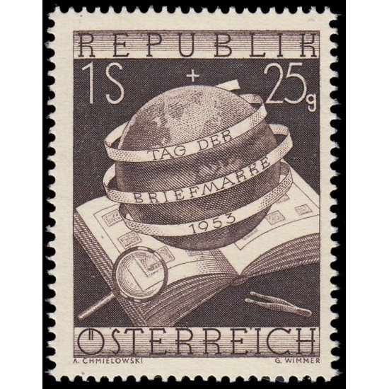 Österreich Austria 828 1953 Día del sello MNH Österreich Austria 828 1953 Día del sello MNH