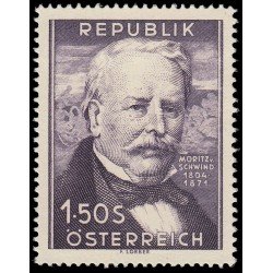 Österreich Austria 829 1954 150 aniv. del nacimiento del pintor Moritz von Schwind MNH Österreich Austria 829 1954 150 aniv. del nacimiento del pintor Moritz von Schwind MNH