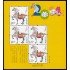China 5102 2014 Año lunar del Caballo Hoja de 4 valores MNH