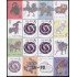 China 2923 1989 Año Nuevo Serpiente Hoja de 4 valores MNH
