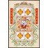 China 4321 2005 Sello con mensaje Ideogramas Conejo Hoja con 4 valores MNH
