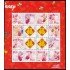 China 4321 2005 Sello con mensaje Ideogramas Cerdo Hoja con 4 valores MNH
