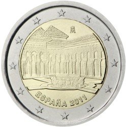 España 2011 2 € euros conmemorativos UNESCO Patio de los Leones La Alhambra Granada España 2011 2 € euros conmemorativos UNESCO Patio de los Leones La Alhambra Granada