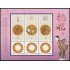 China 4475 2007 Sellos con mensaje Pájaro del sol Hoja de 3 valores MNH