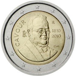 Italia 2010 2 € euros conmemorativos II Cent conde de Cavour Italia 2010 2 € euros conmemorativos II Cent conde de Cavour
