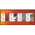 China 4514 2008 Juegos olímpicos de verano 2008 en Pekín Logo Hoja con 8 valores MNH