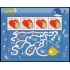 China 5008 2013 Sello con mensaje Amor Hoja de 4 valores MNH