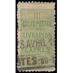 France Francia Paquete Postal 8 Litografía 1892 Usado