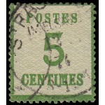 France Francia Alsacia-Lorena 4 1870 Tipografía Usado