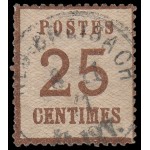 France Francia Alsacia-Lorena 7 1870 Tipografía Usado