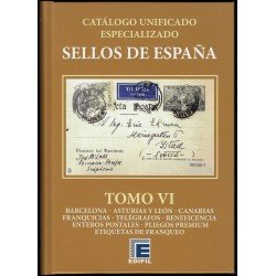 Catálogo España Edifil Especializado Tomo VI 2026 Barcelona Asturias y León Canarias