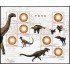 China 4475 2007 Sellos con mensaje Pájaro del sol Dinosaurios Hoja de 6 valores MNH