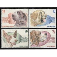 España Spain 2711/14 1983 Perros de raza española MNH