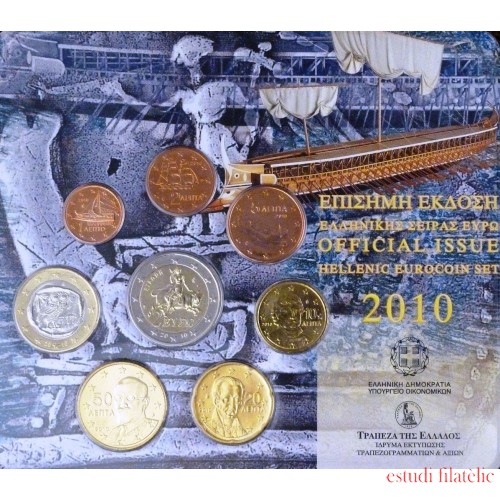 Monedas Euros Grecia Cartera 2010